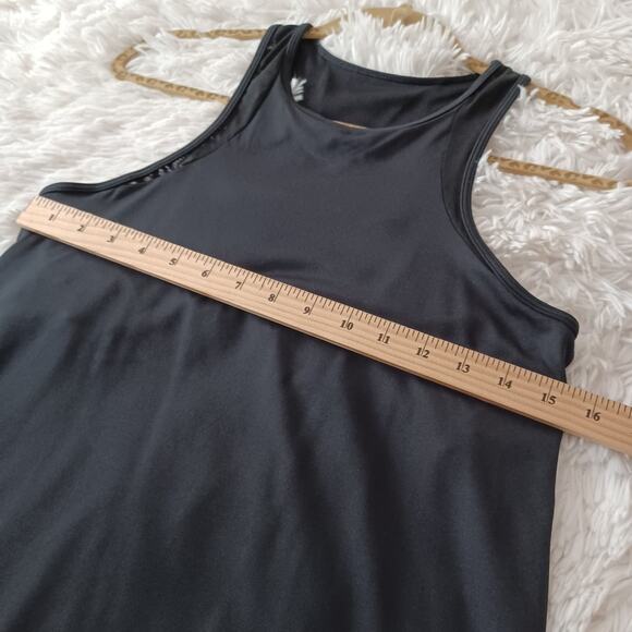 GapFit Mesh Splice Racerback Black Tank Top | Size M - Picture 4 of 8